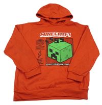 Červená mikina Minecraft s kapucí Primark