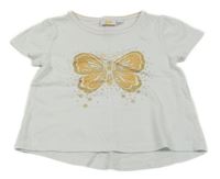 Bílá tunika s motýlem Kids