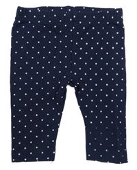 Tmavomodré puntíkované legíny Topomini 