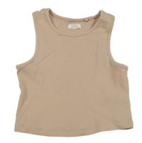 Svělerůžový žebrovaný crop top Next 