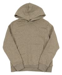Béžová melírovaná mikina s kapucí H&M