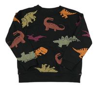 Černá mikina s dinosaury PRIMARK