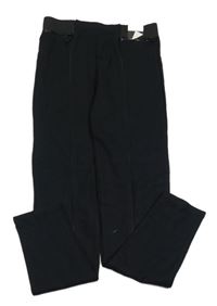 Nové - černé tregínové kalhoty se zipy George