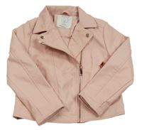 Světlerůžový koženkový jarní křiivák PRIMARK