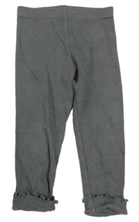 Tmavošedé žebrované legíny F&F