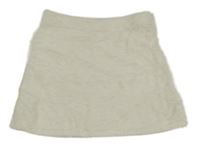 Smetanová chlupatá sukně ZARA