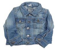 Modrá riflová bunda s límečkem H&M