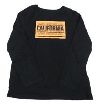 Černé triko s nápisy PRIMARK