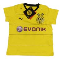 Nové - žluto-černé pruhované fotbalové tričko s BVB a číslem PUMA