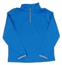 Modrá thermo mikina crane