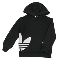 Černá mikina s kapucí Adidas