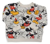 Bílá mikina s Mickeym H&M