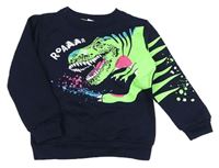 Tmavomodrá mikina s dinosaurem zn. Infinity Kids