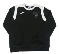 Černo-bílá sportovní mikina s potiskem Joma