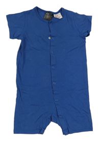 Modrý bavlněný kraťasový overal H&M