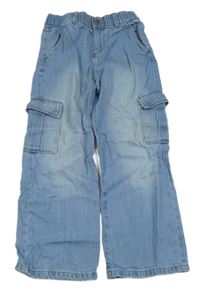 Modré wide leg cargo rifle V by Very