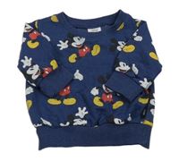 Tmavomodrá mikina s Mickeym zn. Next