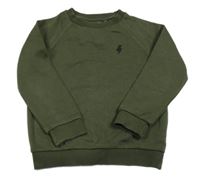 Khaki mikina s výšivkou zn. F&F