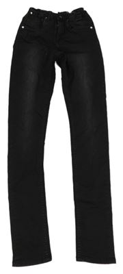 Černé superslim fit high waist rifle Garcia