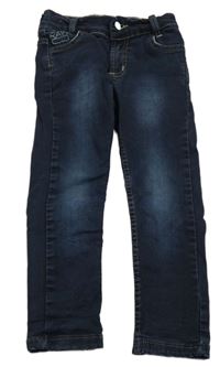 Tmavomodré skinny rifle