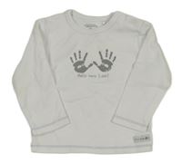 Bílé triko s otisky rukou Staccato