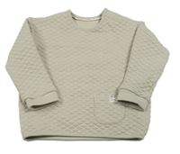 Béžová prošívaná mikina s kapsou George