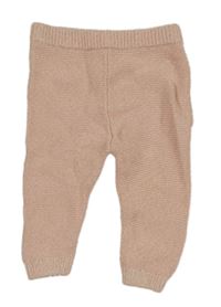 Růžové melírované pletené tepláky F&F