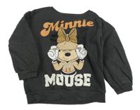 Antracitová mikina s Minnie Disney