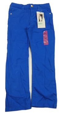Nové - Kobaltové modré plátěné skinny kalhoty Denim Co.