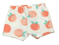 Bílé bavlněné kraťasy s pomeranči Primark