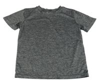 Tmavošedé melírované sportovní tričko Manguun