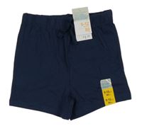 Nové - Tmavomodré bavlněné kraťasy Primark