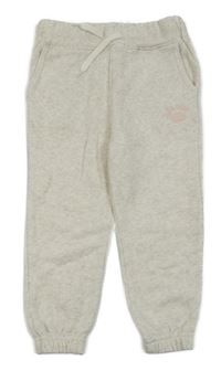 Béžové melírované tepláky s logem Old Navy