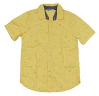 Žlutá košile s obrázky H&M