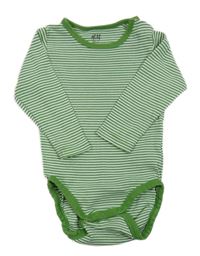 Zeleno-bílé pruhované body H&M