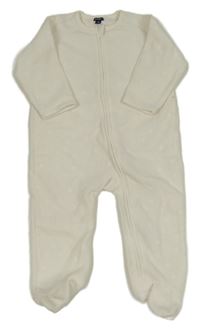 Smetanový fleecový overal s hvězdičkami kiabi