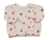 Světlerůžová mikina s jahodami Primark