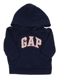 Tmavomodrá mikina s logem a kapucí GAP