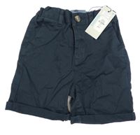 Nové - Tmavomodré plátěné kraťasy Primark