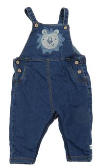 Modré laclové rifle s lvem Next