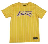 Žluté sportovní tričko s nápisem - Lakers