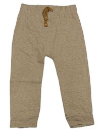 Hnědé melírované baggy tepláky George