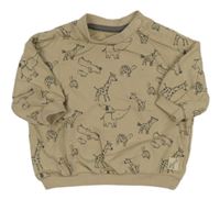 Béžová mikina se zvířátky Nutmeg