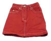 Červená riflová sukně H&M