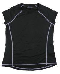 Černo-fialové sportovní tričko Yigga