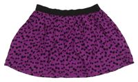 Fialovo-černá sukně s mašlemi H&M
