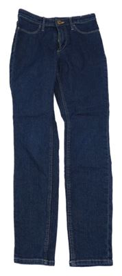 Tmavomodré skinny fit rifle H&M