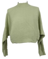 Dámský béžový žebrovaný crop svetr New Look 