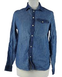 Pánská modrá riflová boyfriend fit halenka G-Star RAW