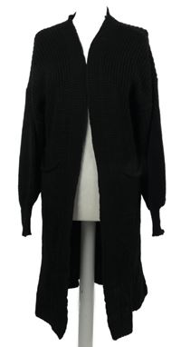 Dámský černý svetrový dlouhý cardigán Qed London
